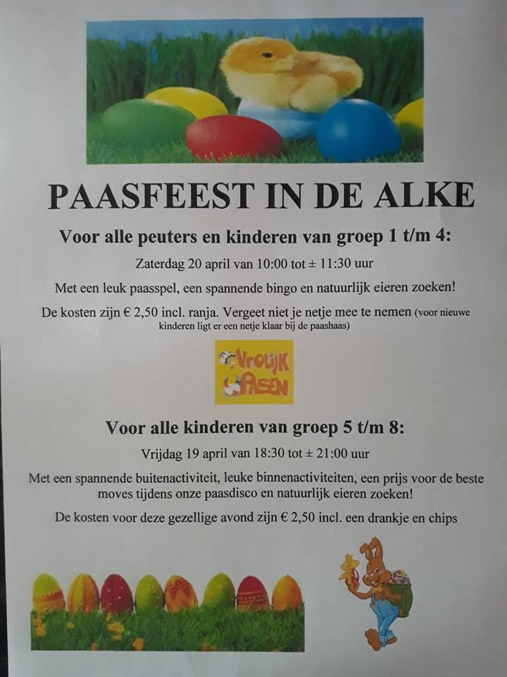 Paasfeest in Dorpshuis Alke